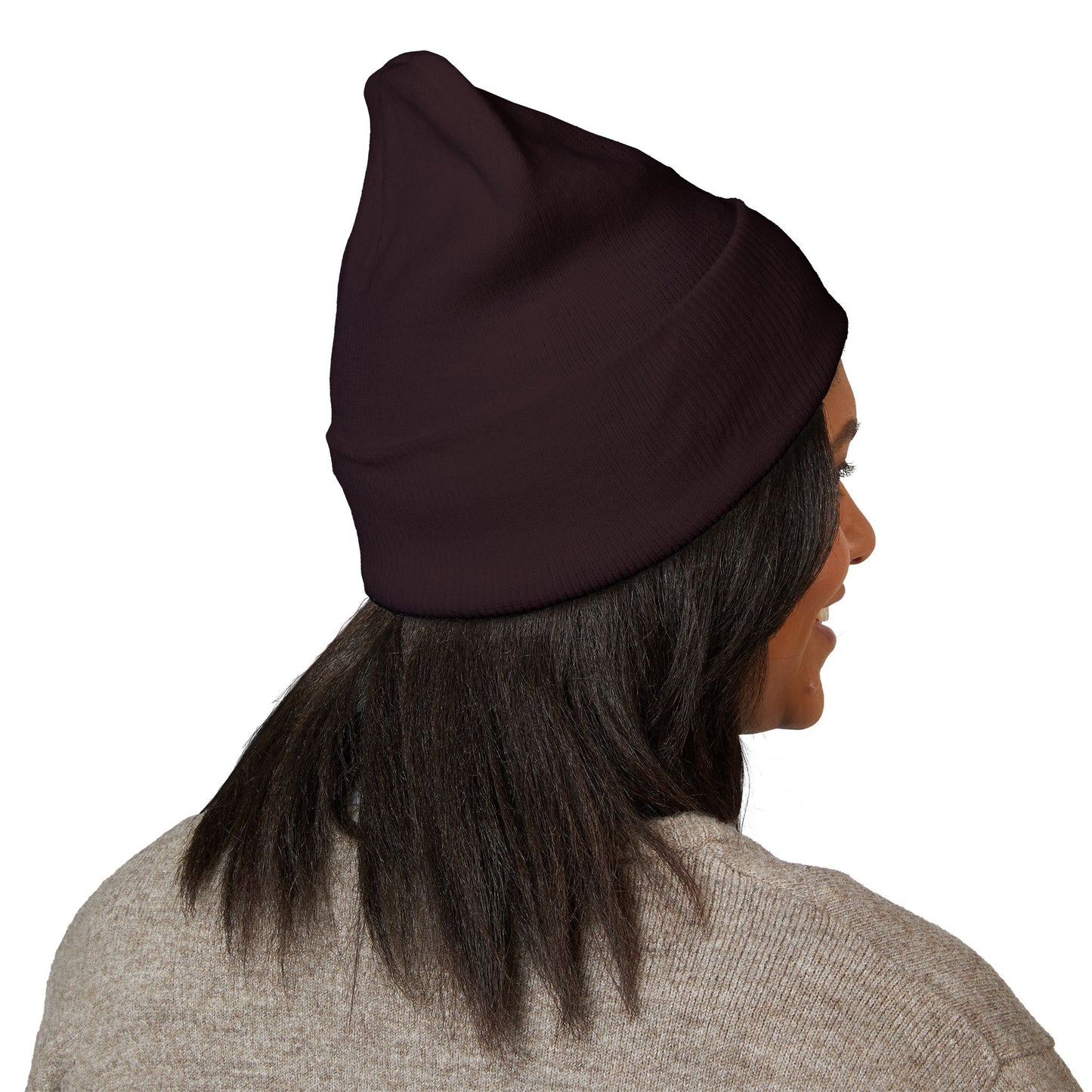 Cross Cuffed Beanie — Streetwear Winter Hat, Religious Faith Accessory