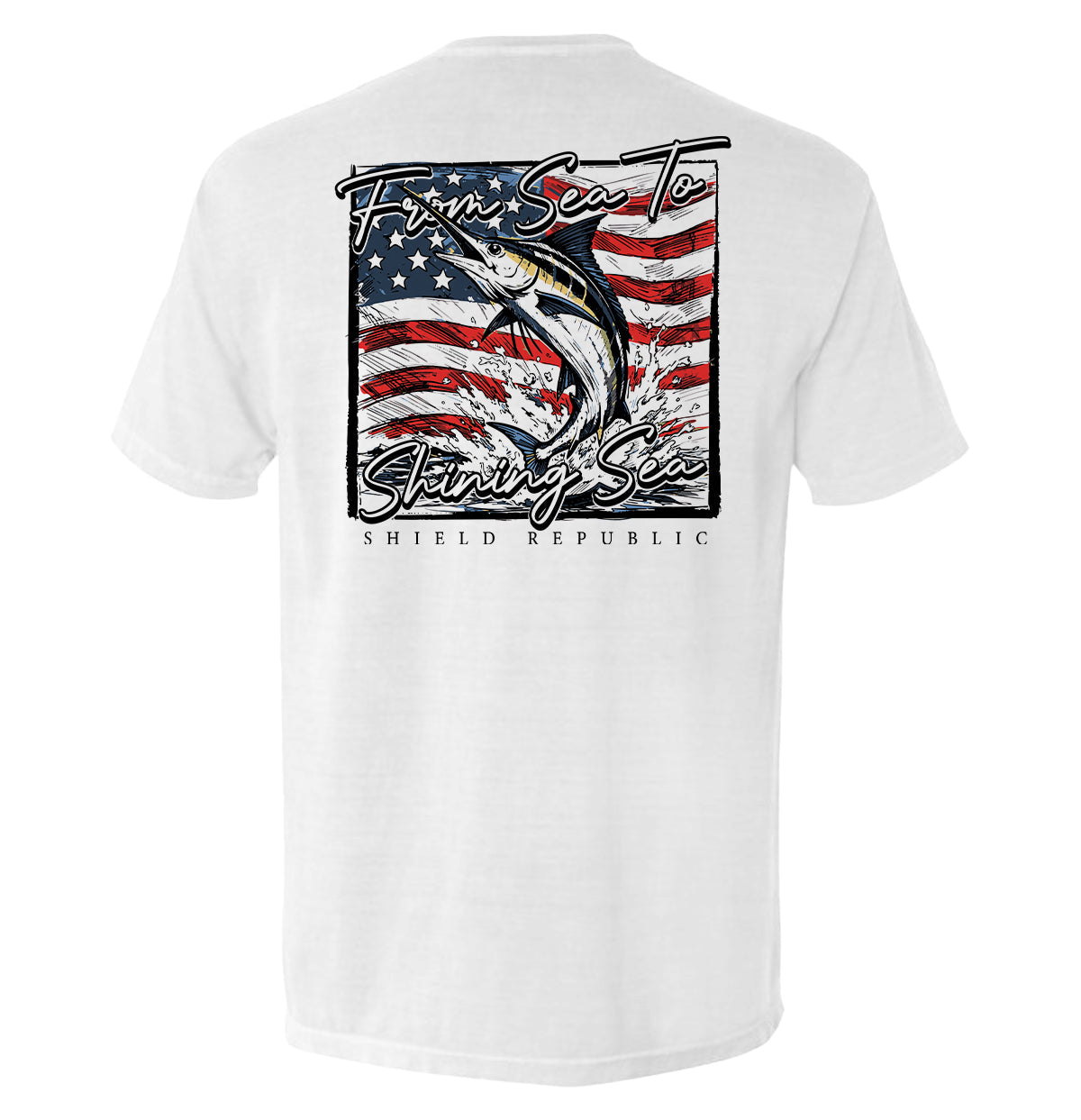 From Sea To Shining Sea Marlin T-Shirt
