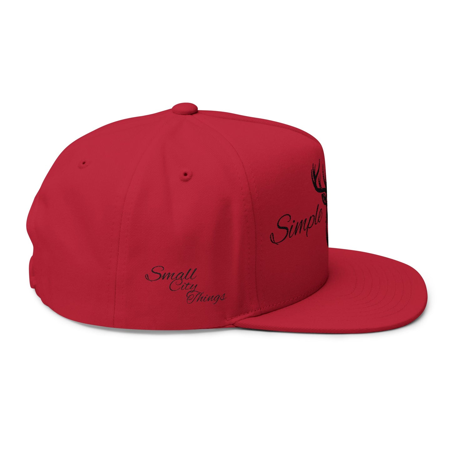 'Simple Man' Deer Snapback Hat