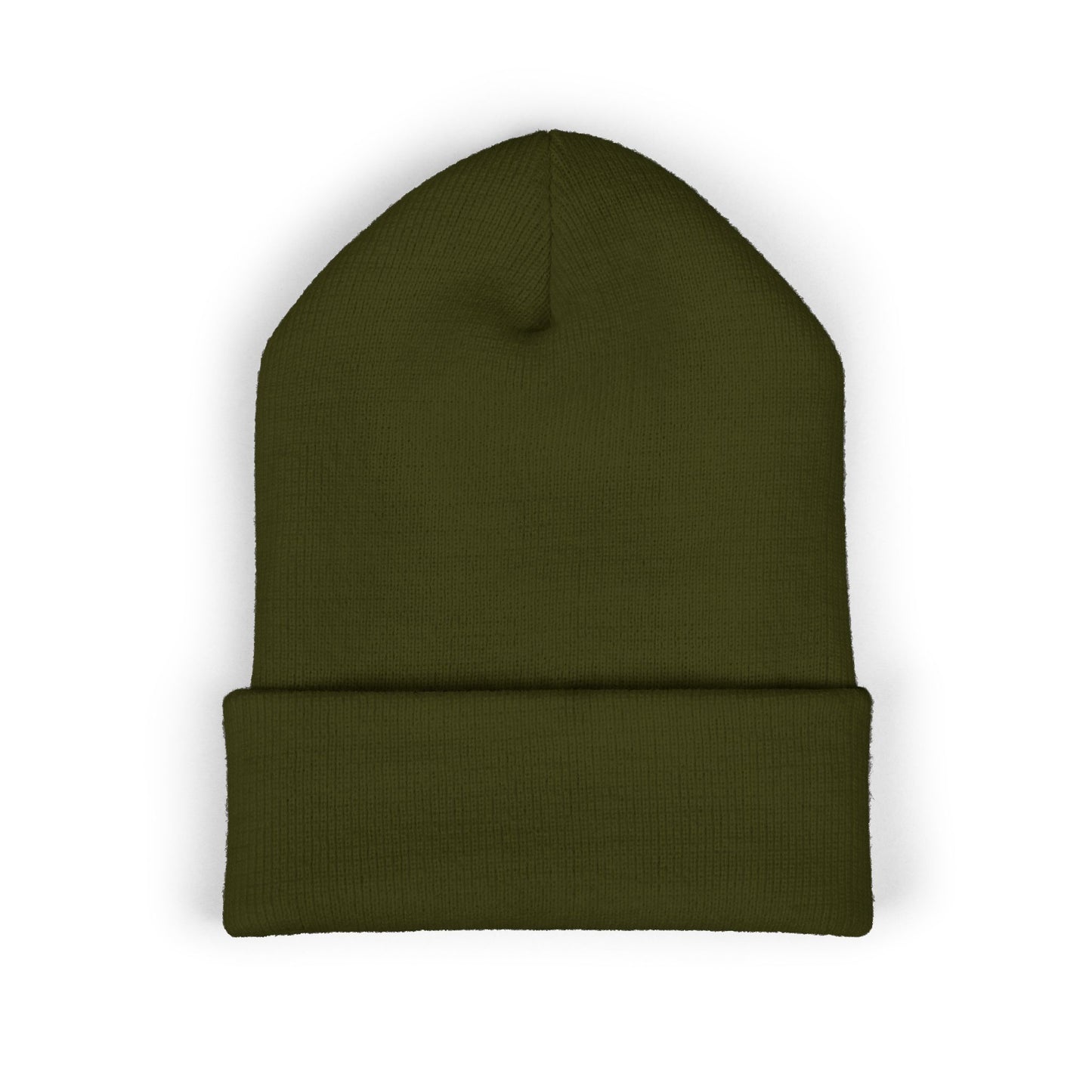 Cross Cuffed Beanie — Streetwear Winter Hat, Religious Faith Accessory