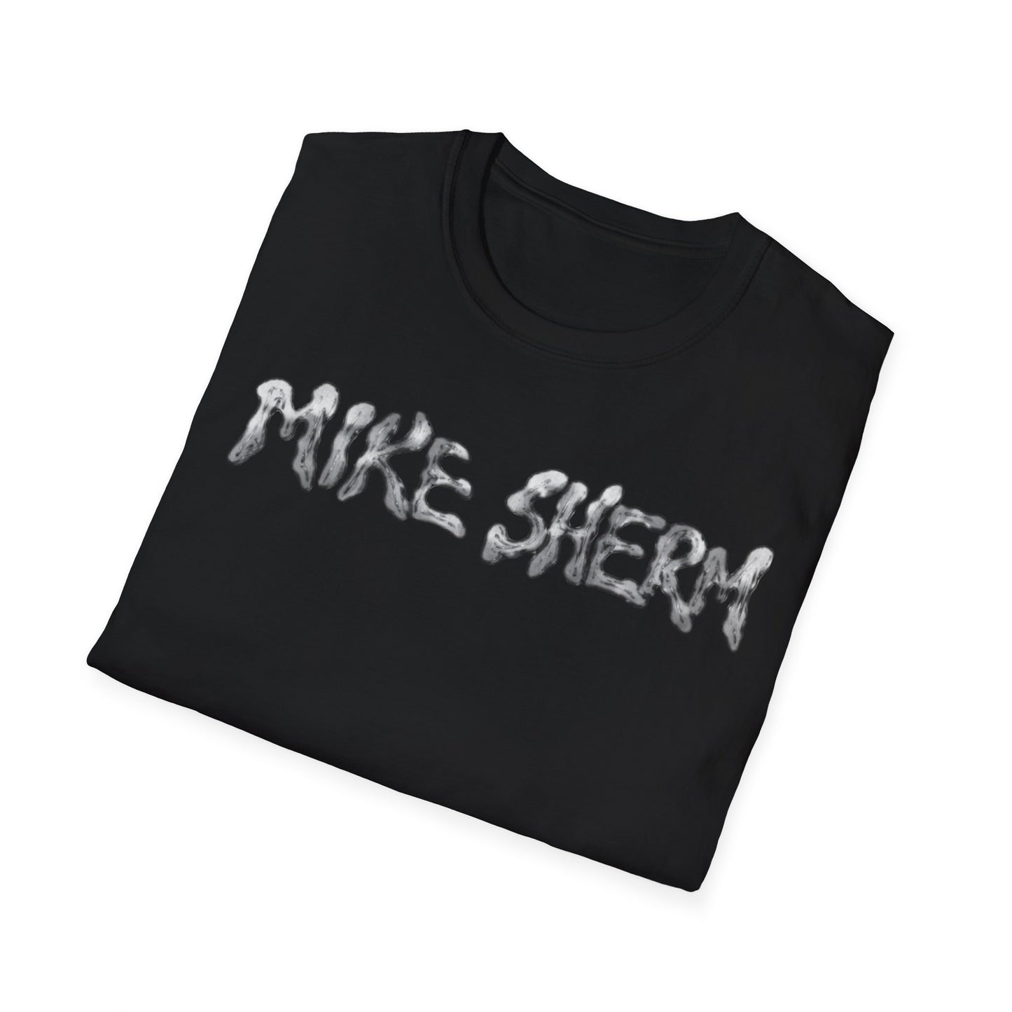 Mike Sherm Graphic T-Shirt — Silver Drip Logo Tee