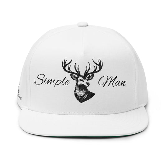 'Simple Man' Deer Snapback Hat