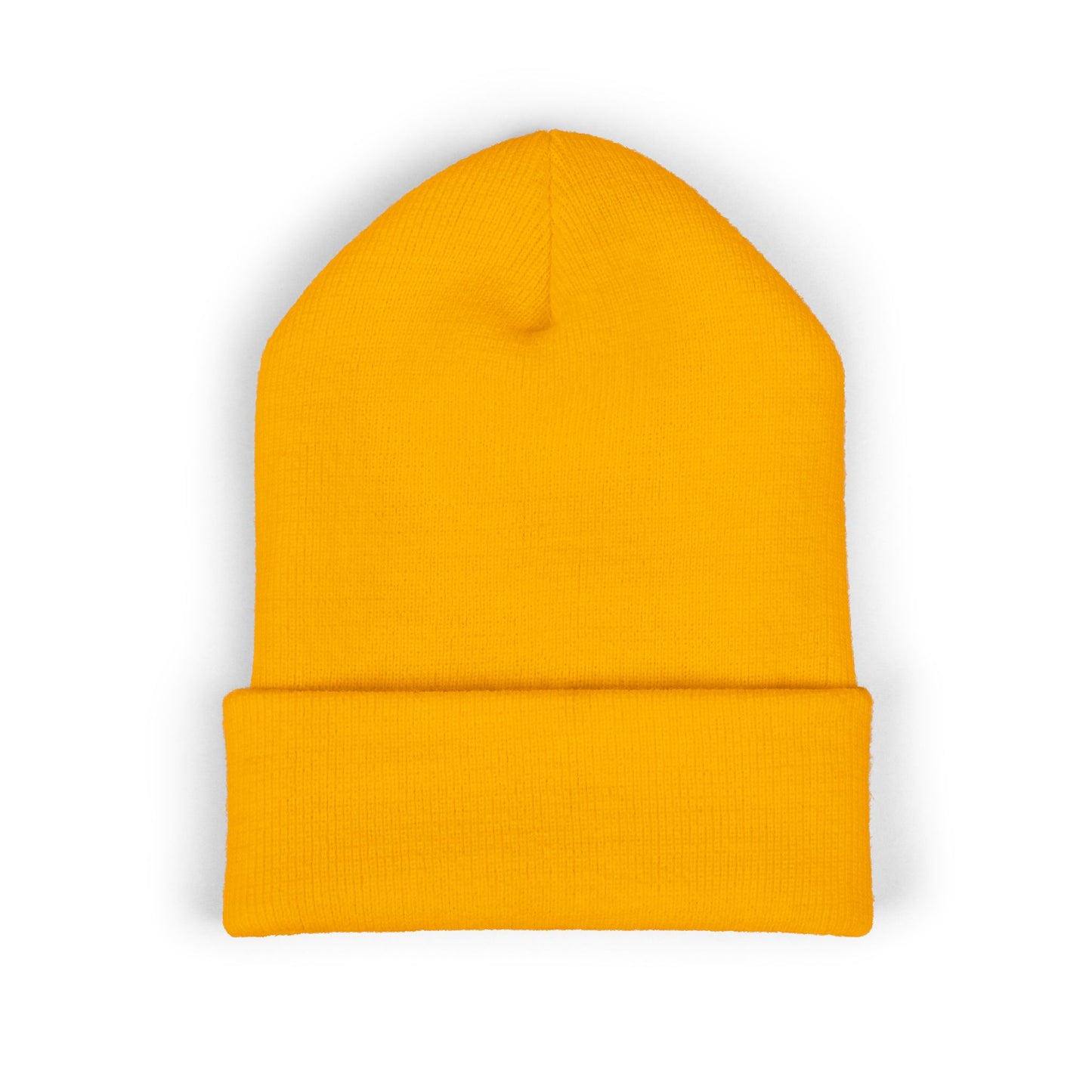 Cross Cuffed Beanie — Streetwear Winter Hat, Religious Faith Accessory