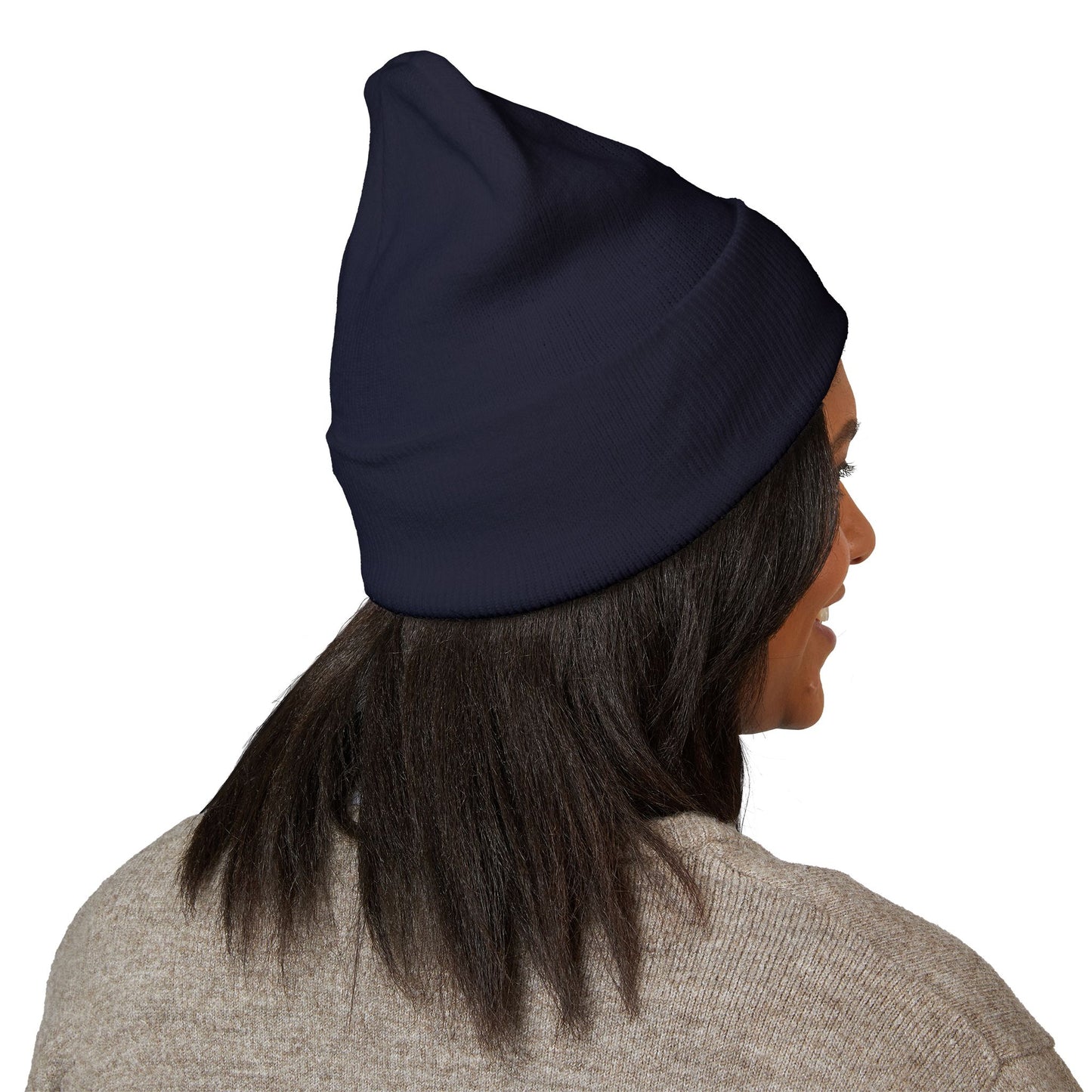 Cross Cuffed Beanie — Streetwear Winter Hat, Religious Faith Accessory