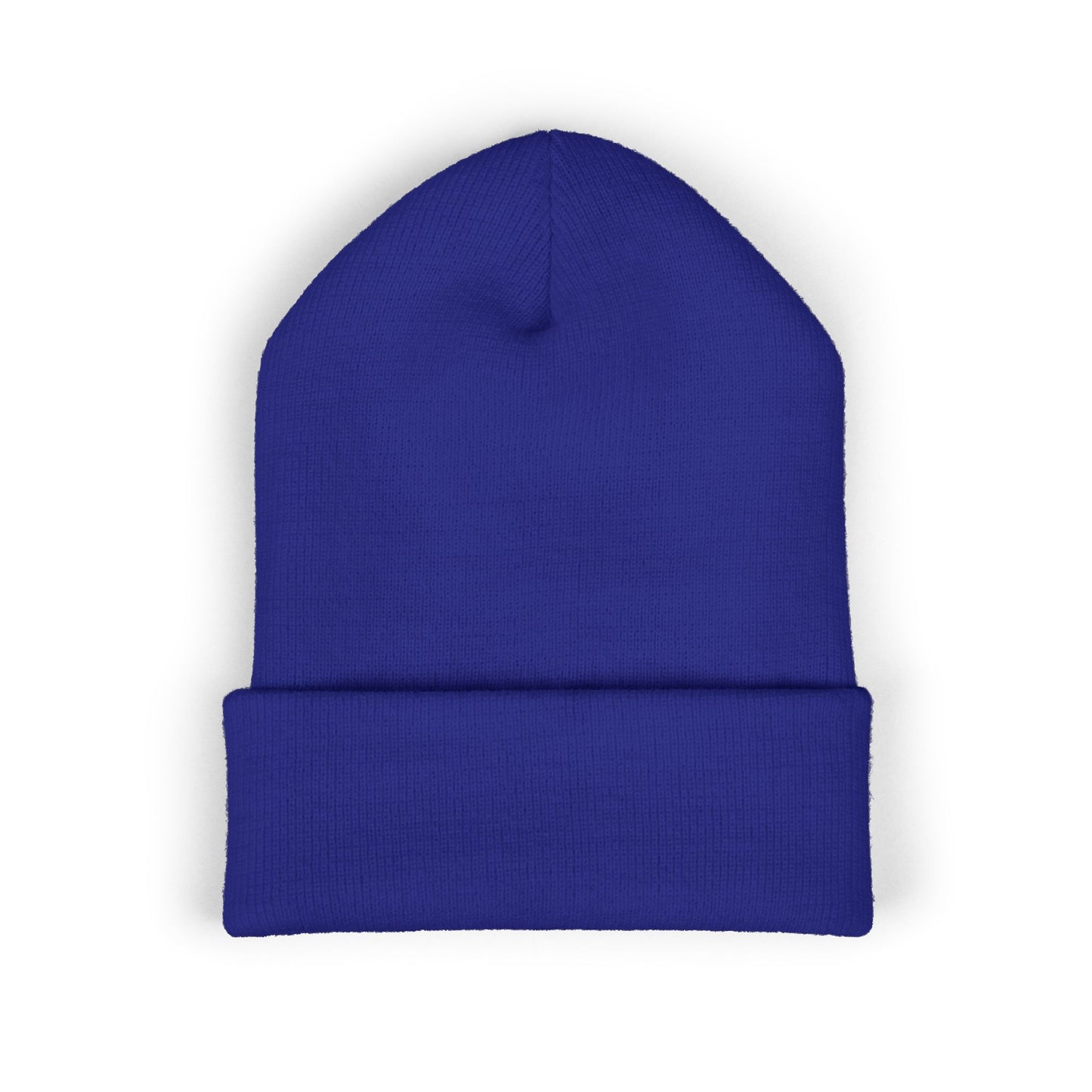 Cross Cuffed Beanie — Streetwear Winter Hat, Religious Faith Accessory
