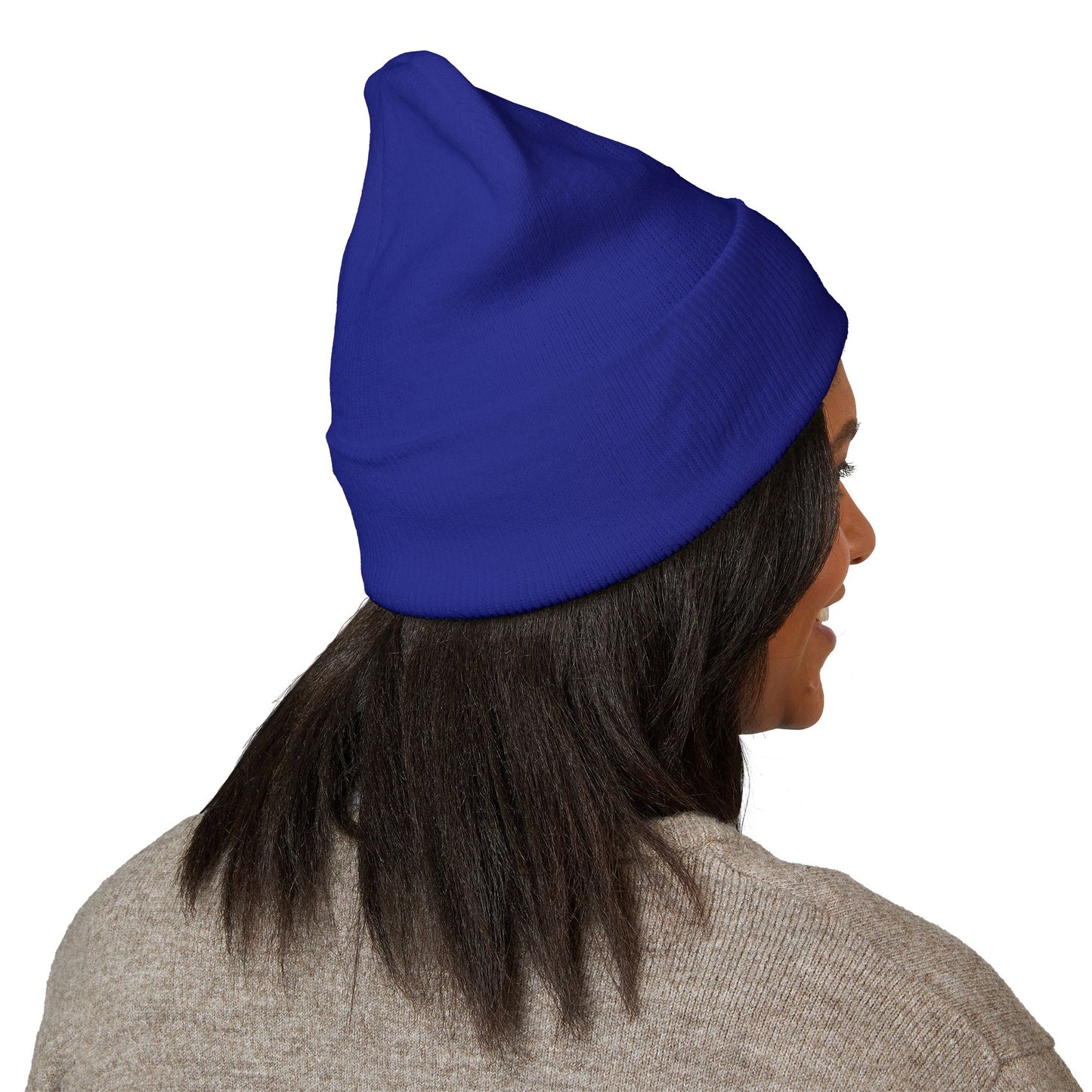 Cross Cuffed Beanie — Streetwear Winter Hat, Religious Faith Accessory
