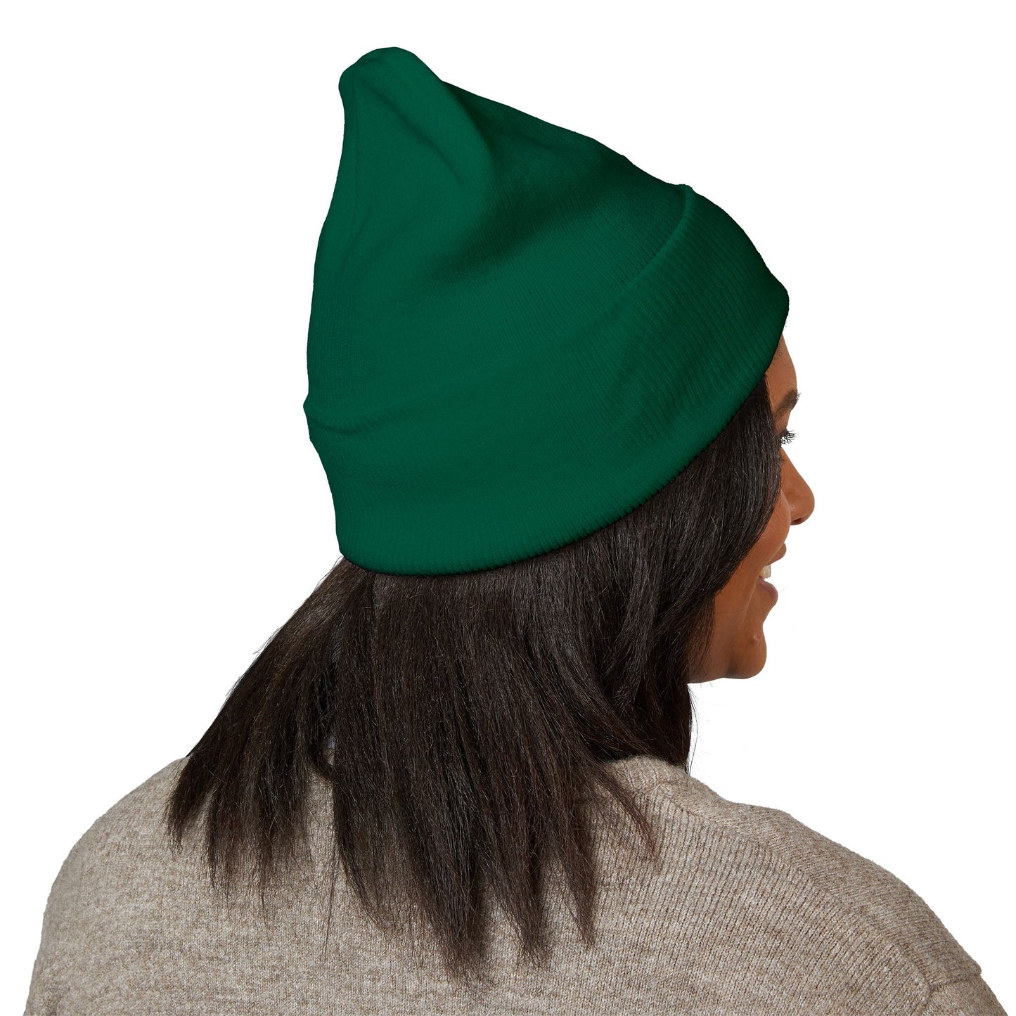 Cross Cuffed Beanie — Streetwear Winter Hat, Religious Faith Accessory