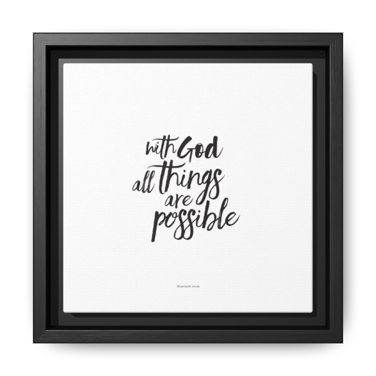 Bible Quote Framed Canvas