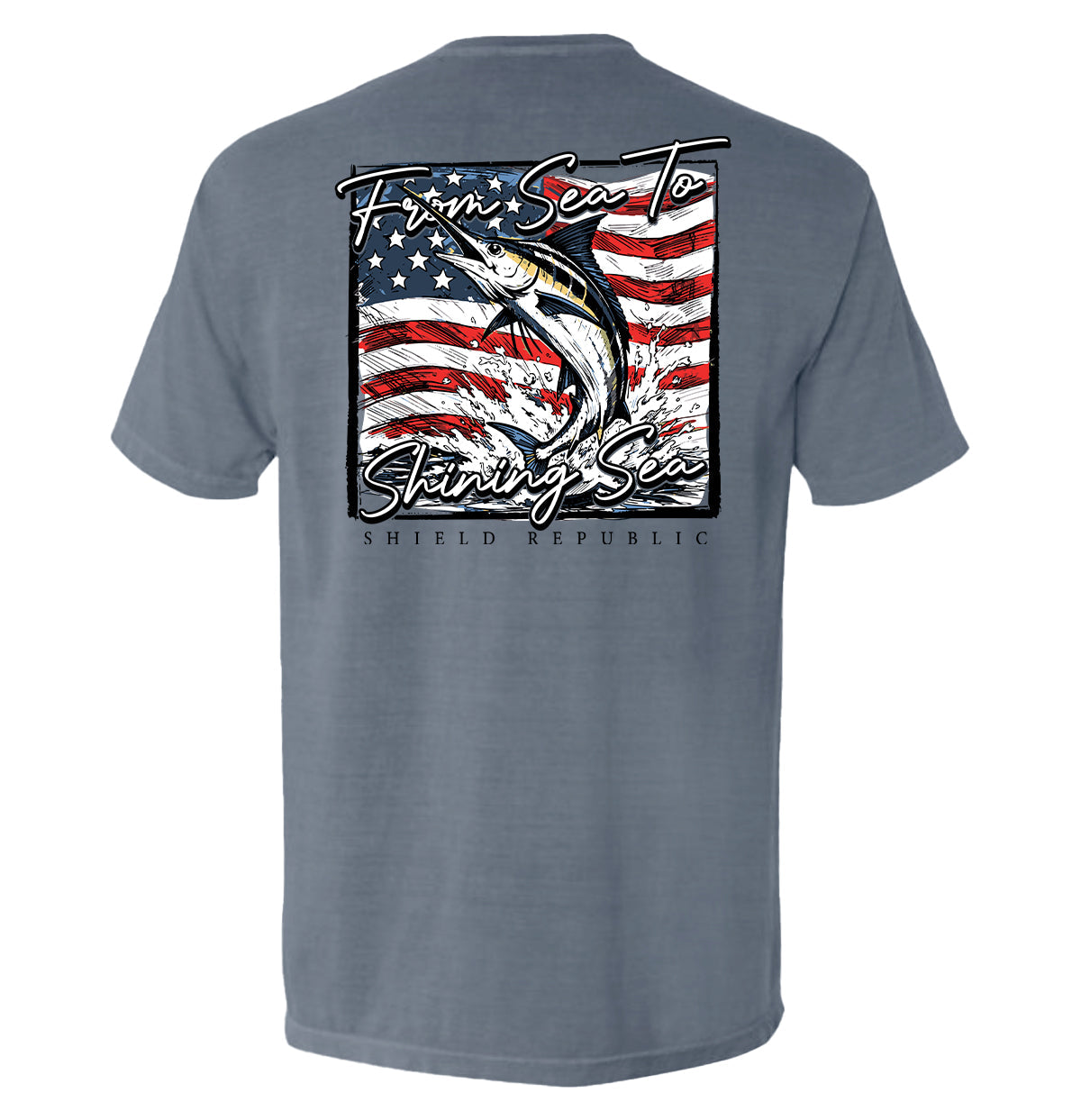 From Sea To Shining Sea Marlin T-Shirt