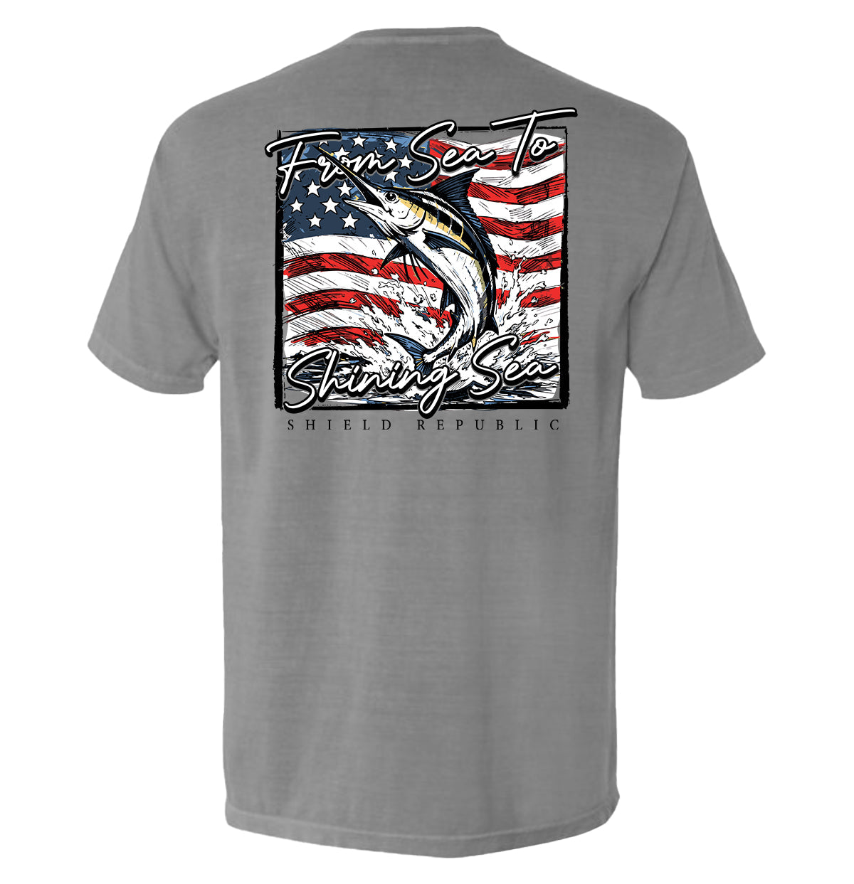 From Sea To Shining Sea Marlin T-Shirt