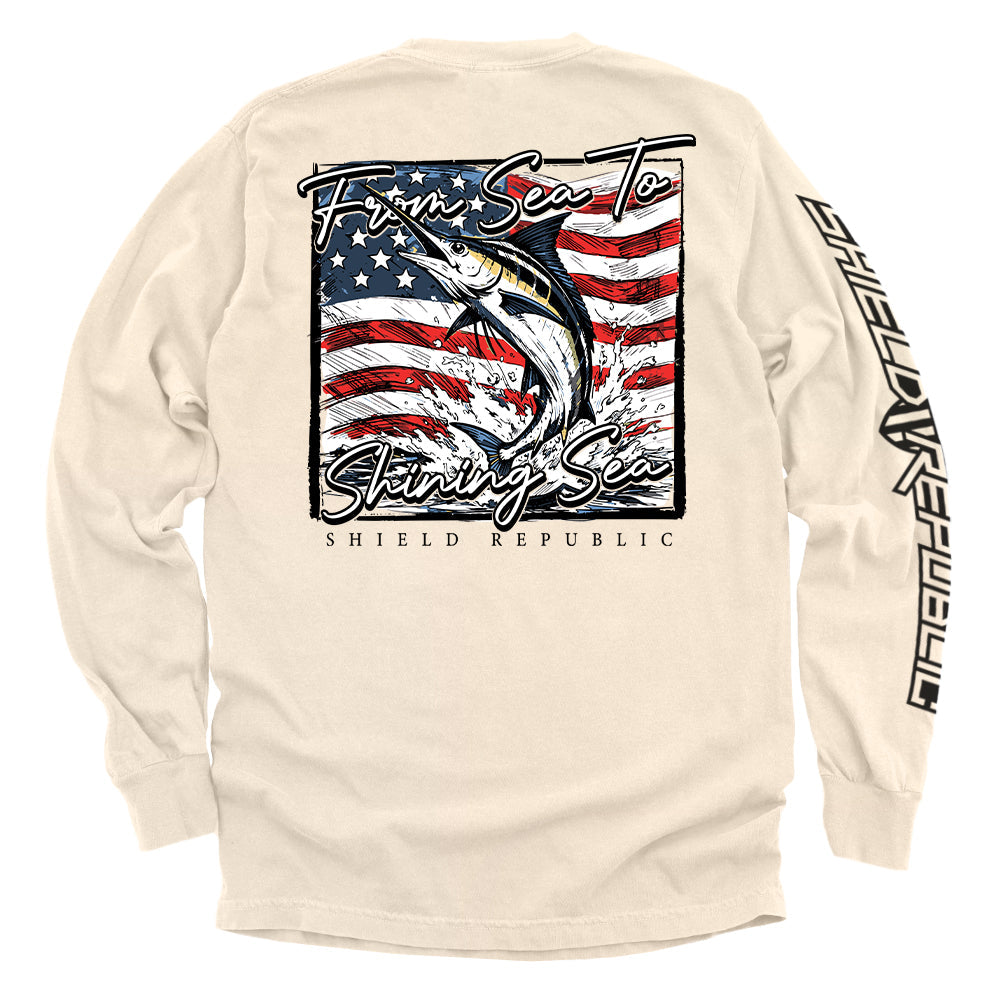 From Sea To Shining Sea Marlin T-Shirt