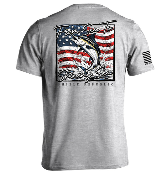 From Sea To Shining Sea Marlin T-Shirt