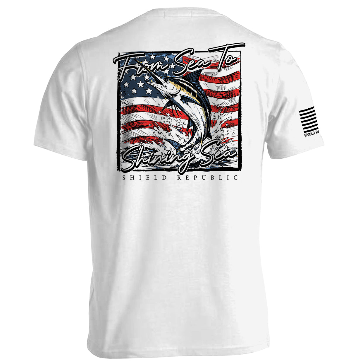 From Sea To Shining Sea Marlin T-Shirt